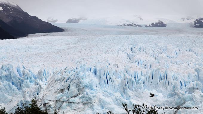 Partie nord depuis la péninsule de Magellan, glacier Perito Moreno, El Calafate - Argentine