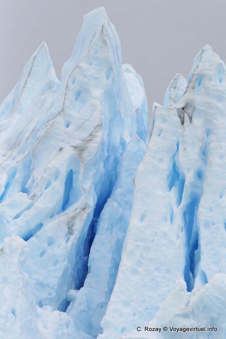 Couleurs de glace, glacier Perito Moreno, El Calafate - Argentine