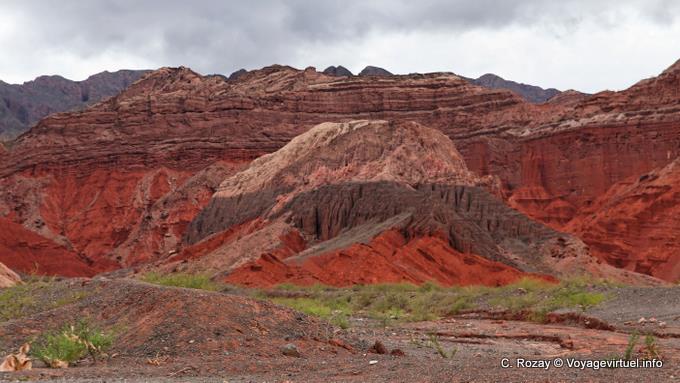 Couleurs de la réserve naturelle provinciale, Quebrada de las Conchas - Argentine