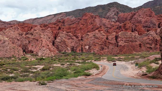 Formations rocheuses après l'Obelisco, Quebrada de las Conchas - Argentine