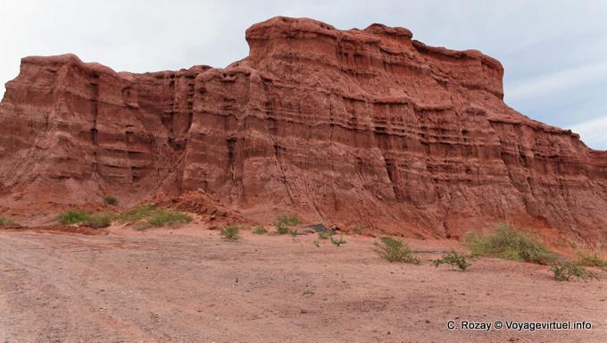 Vue partielle de las Ventanas (les fenêtres), Quebrada de las Conchas - Argentine