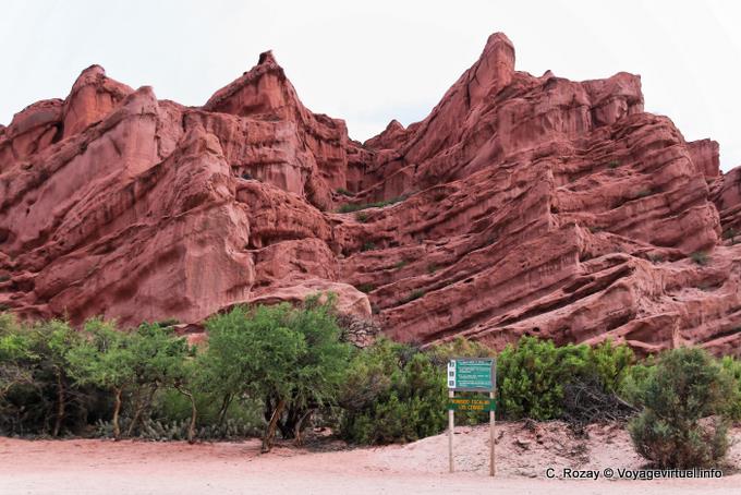 Escalade interdite, Quebrada de las Conchas - Argentine