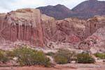 Formation de roches usées par d'anciennes cascades, Quebrada de las Conchas, Argentine.