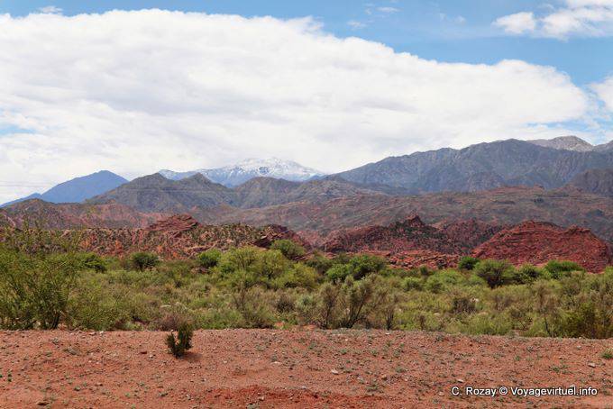 Montagne enneigée, Ruta 40 entre Villa Union et Chilecito - Argentine