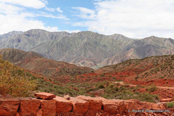 Ruta 40 entre Villa Union et Chilecito, vue de la Cuesta Miranda - Argentine
