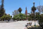 Au centre de la place du 25 mai, San Juan, Argentine.