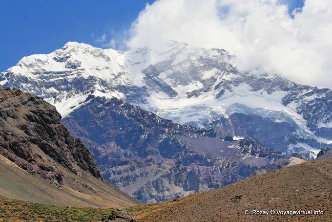 Ruta 7, vue sur le Mont Aconcagua - Argentine