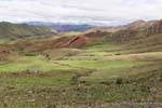 Paysage entre la cuesta del Obispo et la Piedra del Molino, Valle Encantada, Argentine.