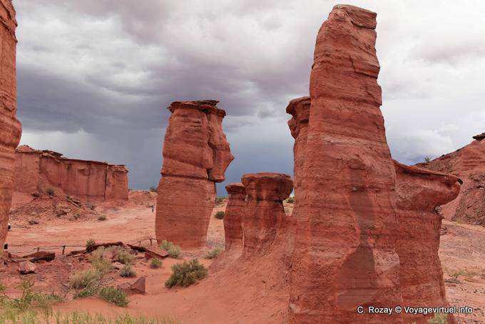 Autre vue de la figure du Totem, Talampaya - Argentine
