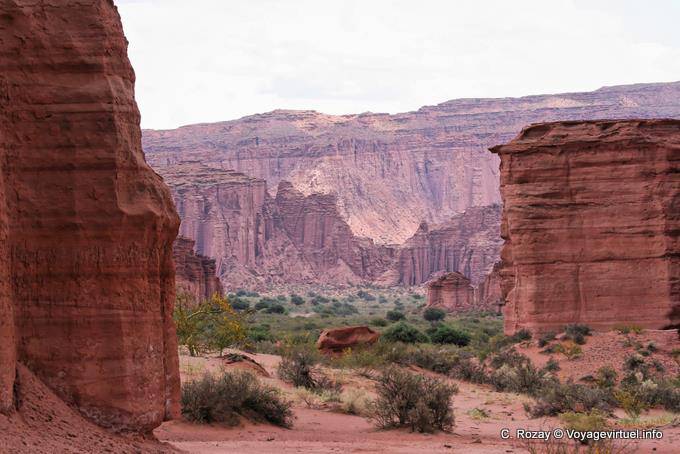 Au coeur du canyon sec du río Talampaya - Argentine