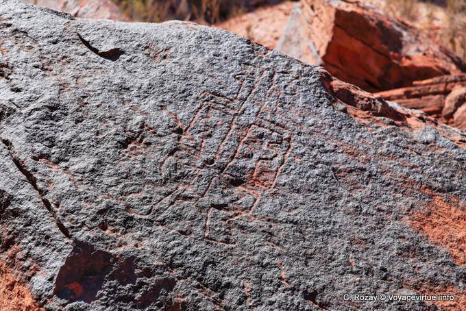Inscription néolithique, Talampaya - Argentine