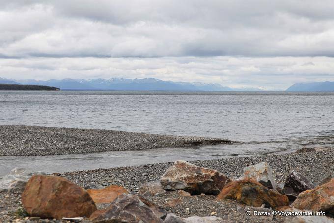 Vue depuis la laguna del Indio, Ushuaia Lago Fagnano - Argentine