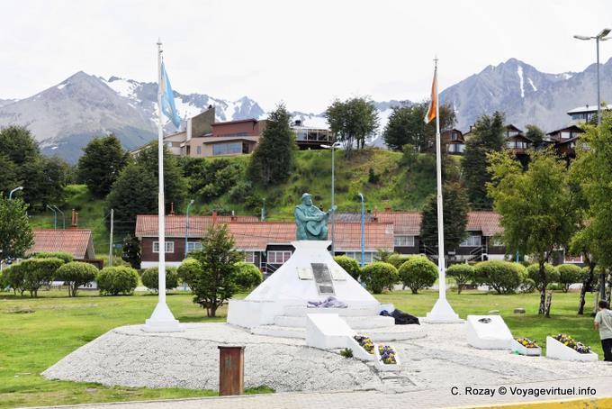 Statue à la guitare, Ushuaia - Argentine