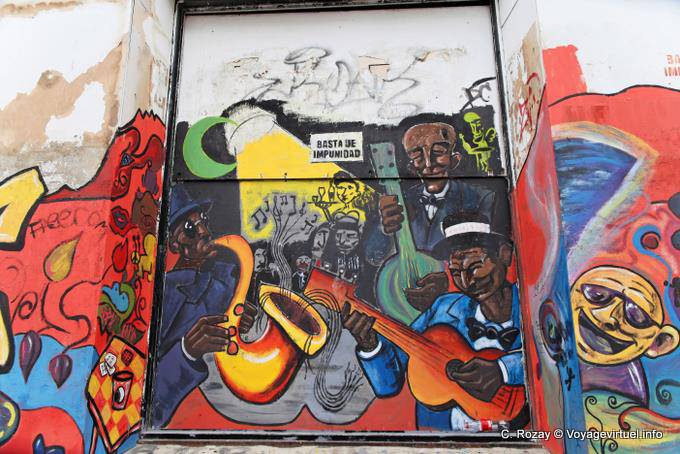 Basta de impunidad, murales, Ushuaia - Argentine