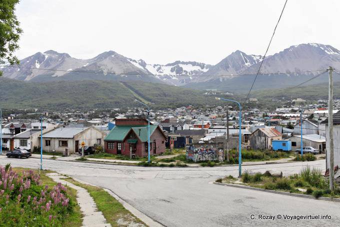 Panorama sur le Martial depuis la ville, Ushuaia - Argentine