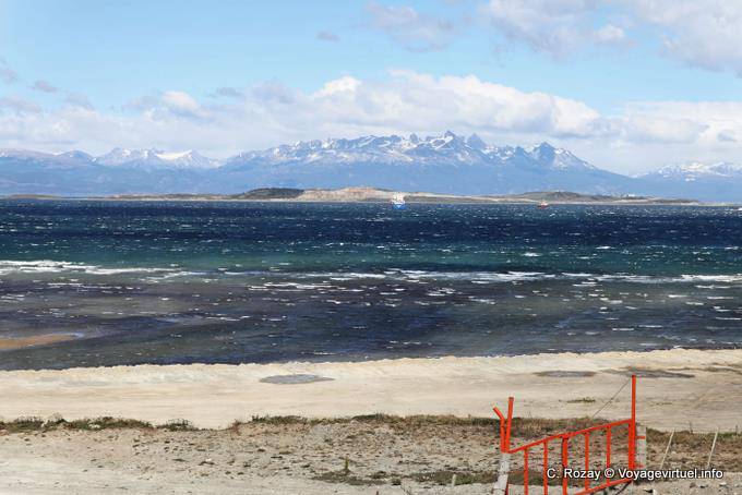 Froid et vent sur la bahia de, Ushuaia - Argentine