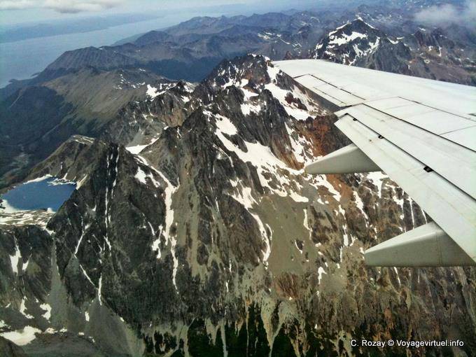 Vol vers Ushuaia, vue avant l'atterrissage - Argentine