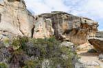 Promenade dans les cuevas, site archéologique Tehuelche, Walichu, Argentine.