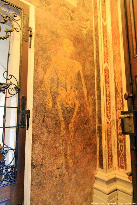 Augustiner Kirche, Peinture Squelette - Vienne - Autriche