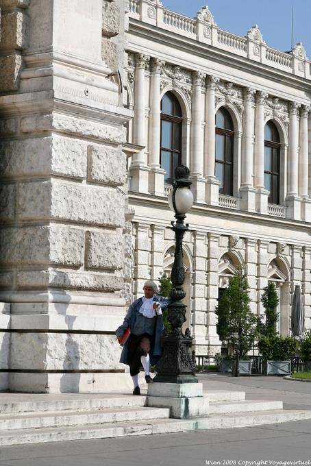 Burgtheater, attente du client - Vienne - Autriche
