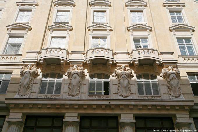 Herrengasse Quatre Grâces dans la Ruelle des Seigneurs - Vienne - Autriche