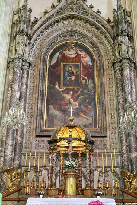 Minoritenkirche, autel vu en gros plan - Vienne - Autriche