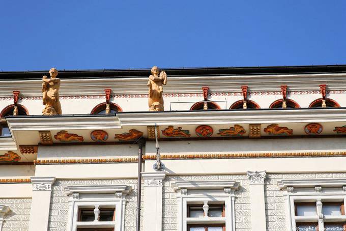 Museum Strasse, Justizpalast détail du décor - Vienne - Autriche