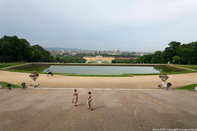Schönbrunn, Belvedere Panorama sur Ville et Chateau - Vienne - Autriche