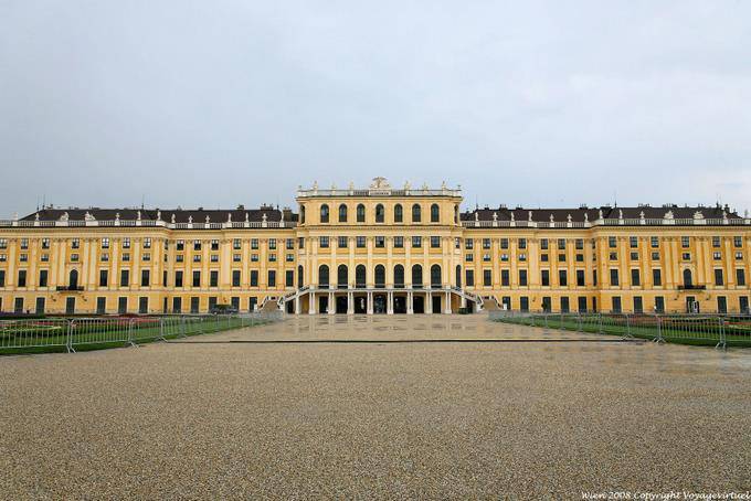 Schönbrunn, Panorama sur la façade - Vienne - Autriche