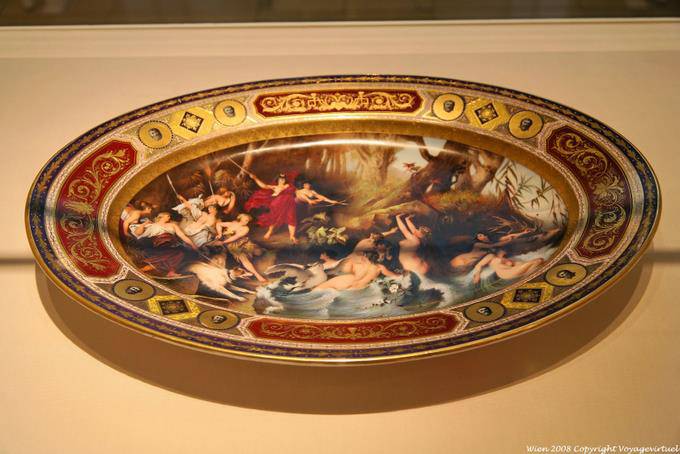 Sissi Museum, assiette voluptueuse - Vienne - Autriche