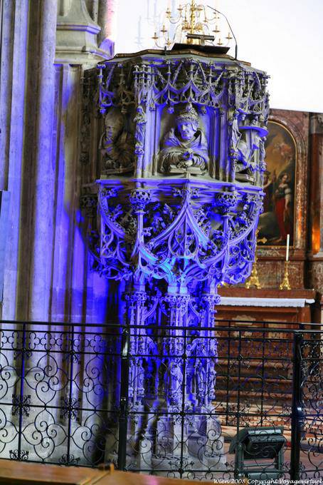 Stephansdom, Chaire dans le bleu - Vienne - Autriche