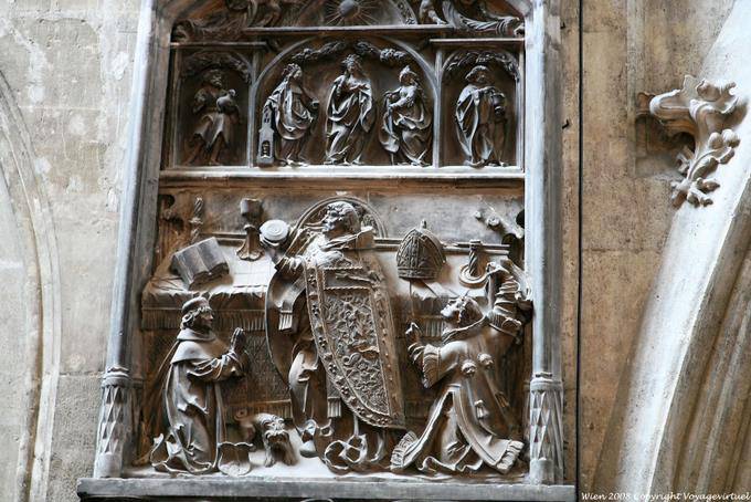 Stephansdom, relief, détail extérieur - Vienne - Autriche