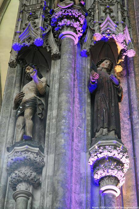 Stephansdom, statues dans colonnes, Pfeilerfigur - Vienne - Autriche