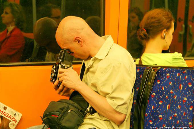 Ubahn, le photographe dans le métro - Vienne - Autriche