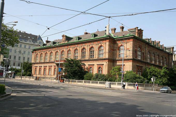 Wahringerstrasse, maison en briques - Vienne - Autriche