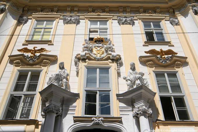 Wipplingerstrasse, Altes Rathaus, façade aux Aigles - Vienne - Autriche