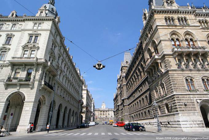 Wiener Rathaus, Lichtenfelsgasse Reichsratsstrasse - Vienne - Autriche