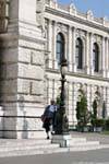 Burgtheater, attente du client, Vienne - Autriche.