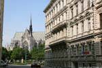 Ebendorferstrasse, vue sur la Votivkirche, Vienne - Autriche.
