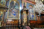 Fleischmarkt, Griechische Kirche, trône, peintures et lustre, Vienne - Autriche.