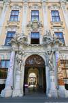 Freyung, Palais Kinski, façade entrée, Vienne - Autriche.