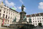 Hofburg, vue arrière de la fontaine Francois Ier, Vienne - Autriche.