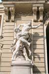 Hofburg, Spanische Reitschule, statue d'Hercule, Vienne - Autriche.