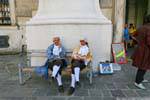 Michaeler Platz, vendeurs de concert, Michaelertor, Vienne - Autriche.