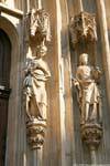 Minoritenkirche, Finesse des statues, Vienne - Autriche.