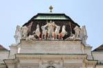 National Bibliothek, statue of Pallas Athene Riding on a Quadriga, Vienne - Autriche.