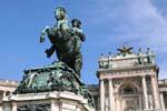 Neueburg, statue Prince Eugene of Savoy Helden Platz, Vienne - Autriche.