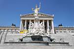 Parlament Pallas Athene Brunnen Landscape, Vienne - Autriche.