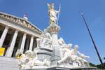 Parlament Pallas, Athenebrunnen, fontaine de Knudmann, Vienne - Autriche.