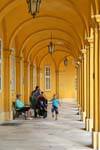 Schönbrunn, Course sous les arcades, Vienne - Autriche.